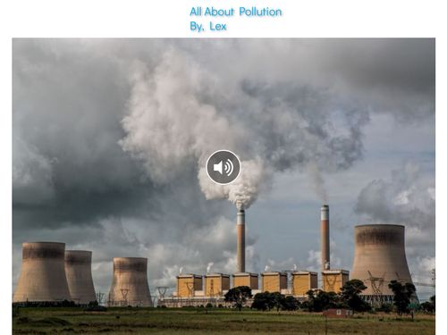 Book Creator | All About Pollution