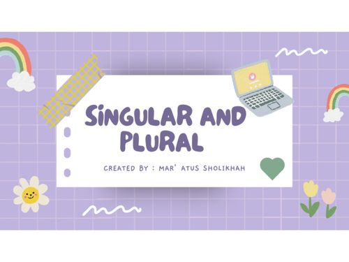 Book Creator | singular and plural for elementary school