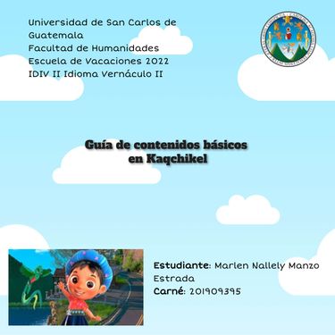 Book Creator Guía de Kaqchikel