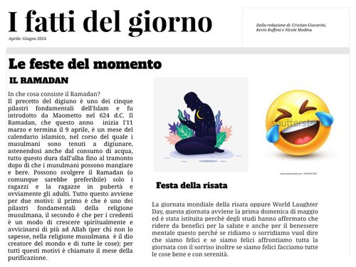 I fatti del giorno