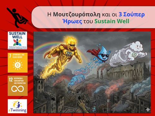 Οι Μουτζουρόπολη και οι 3 σούπερ Ήρωες του Sustain Well