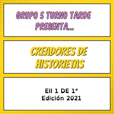 CREADORES DE HISTORIETAS