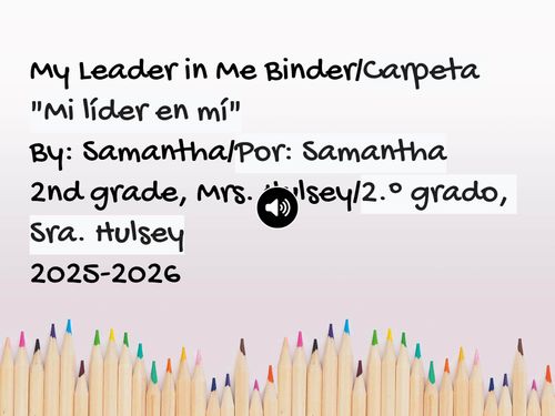 Book Creator | My Leader in Me Binder