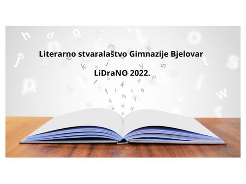 Book Creator | Literarni radovi učenika Gimnazije Bjelovar - LiDraNo 2022.