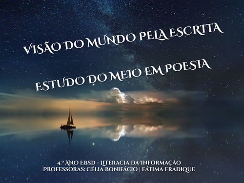 ESTUDO DO MEIO EM POESIA