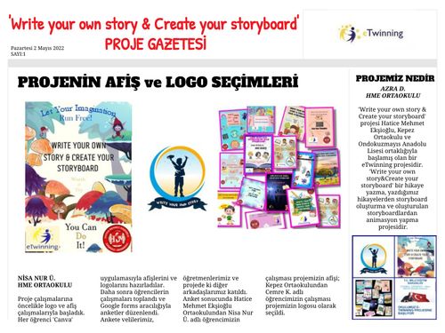 Write your own story & Create your storyboard' Gazetesi