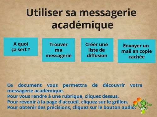 Utiliser sa messagerie académique