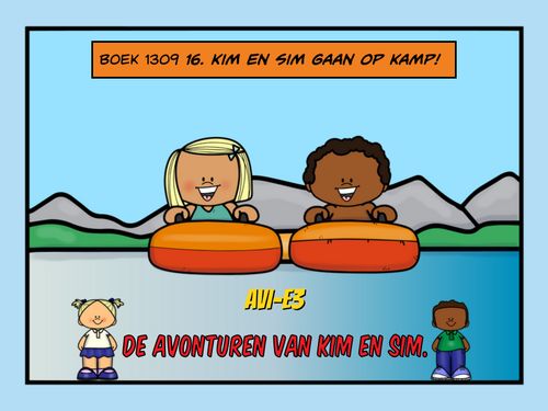 Book Creator Boek Kim En Sim Gaan Op Kamp