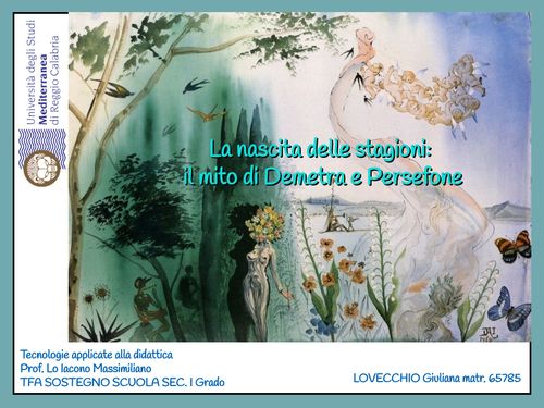 Book Creator La Nascita Delle Stagioni Il Mito Di Demetra E Persefone