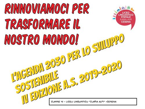 RINNOVIAMOCI PER TRASFORMARE IL NOSTRO MONDO!