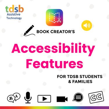 Book Creator | For Families Accessibility Features Book Creator
