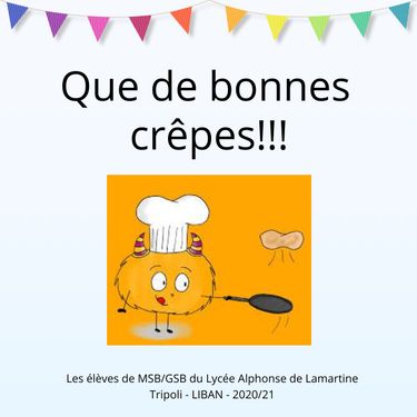 Que de bonnes crêpes!! (la classe de MS/GS)