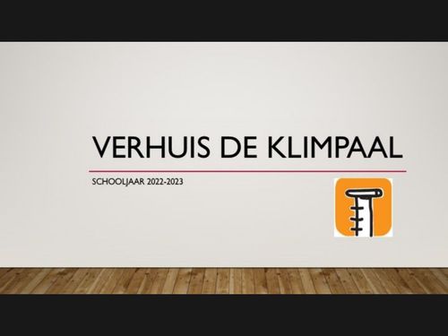Verhuis van De Klimpaal 