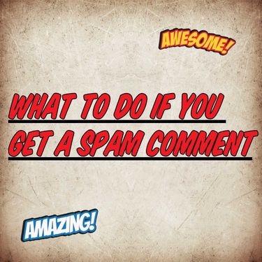 what to do if you get a spam comment