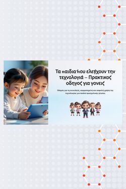 Η συνειδητή χρήση της τεχνολογίας στην προσχολική εκπαίδευση