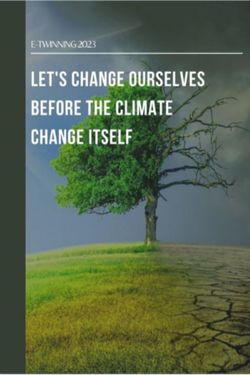 Let's Change Ourselves Before The Climate Change Itself