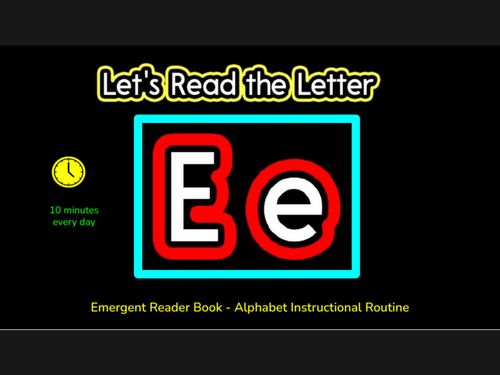 Book Creator | Ee Letter Book - CVI Version