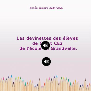 Devinettes CP/CE2