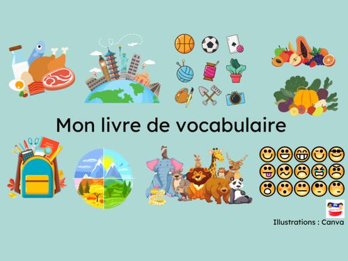 Book Creator | Mon livre de vocabulaire en français