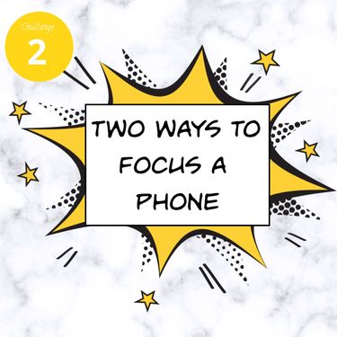 How to focus a phone