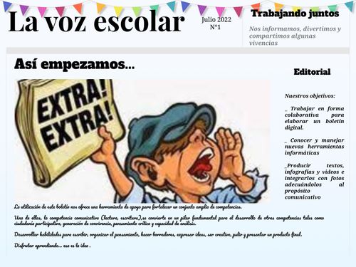 REVISTA "La voz escolar"