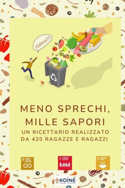 Meno sprechi, mille sapori, ricettario realizzato da 420 studenti