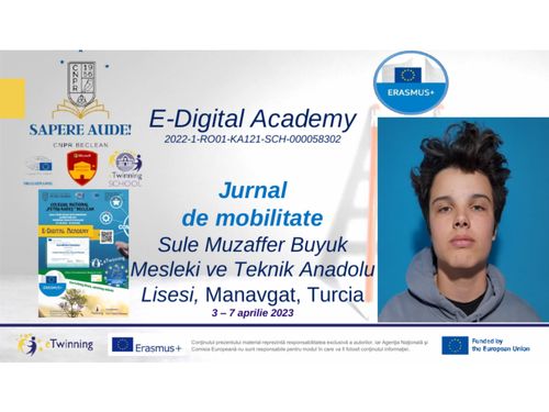 Jurnal de mobilitate Erasmus (Turcia, 2023), Denes-Botean Matei