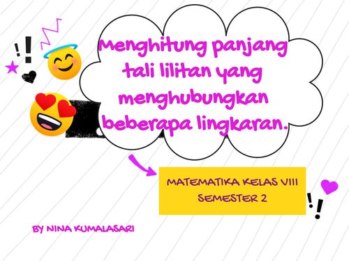 Book Creator Menghitung Panjang Tali Lilitan Yang Menghubungkan