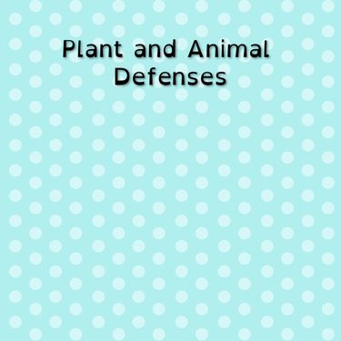 Book Creator | Plant and Animal Defenses