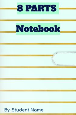 Book Creator | 8 PARTS Notebook