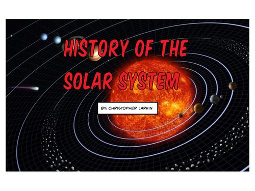 Book Creator | History of our solar system
