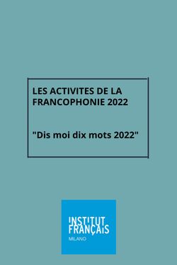 Livre de la francophonie 2022 IFM