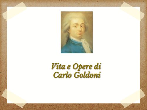 Book Creator | Vita E Opere Di Carlo Goldoni