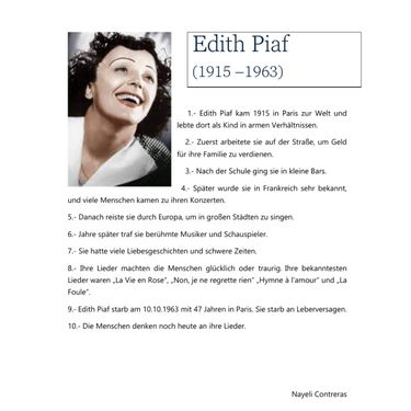 Book Creator | Edith Piaf_