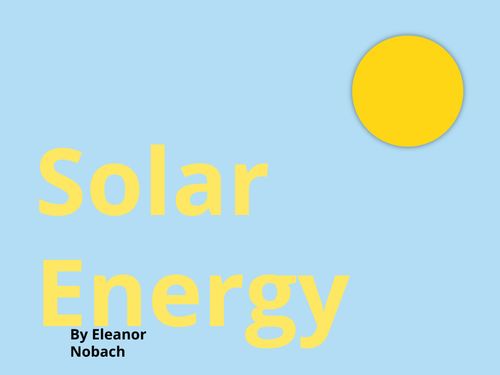 Solar Energy