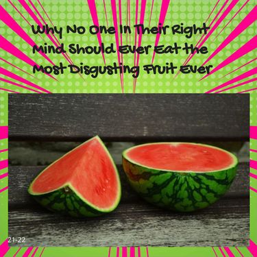 Book Creator | Watermelon is the most disgusting thing every eaten