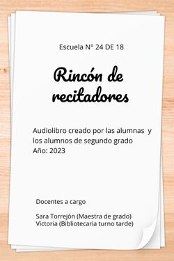 Rincón de recitadores/ 2023