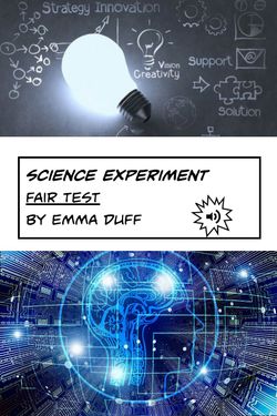Book Creator | Fair test experiment