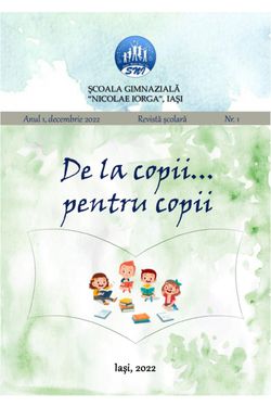 De la copii....pentru copii