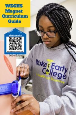 WECHS Magnet Curriculum Guide