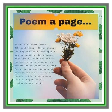 #Poem a #page...