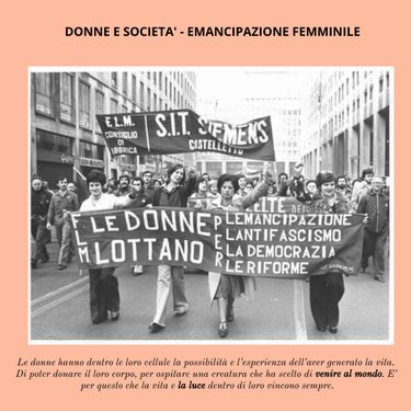 Book Creator | DONNE E SOCIETA' - EMANCIPAZIONE FEMMINILE